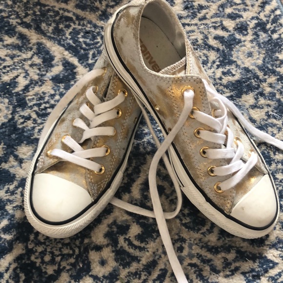 Converse Shoes - Gold Converse